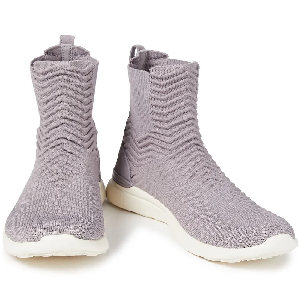 APL Chelsea Suede-trimmed mesh high-top sneakers